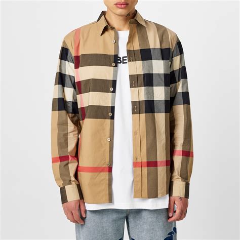 burberry shirt not simmethric|burberry long sleeve shirts.